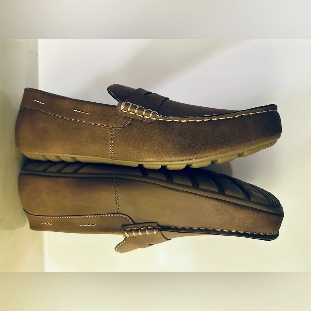 Bass NIB Men’s Brown Slip On Loafers 13M Brown Casual Comfort Classic Work New!